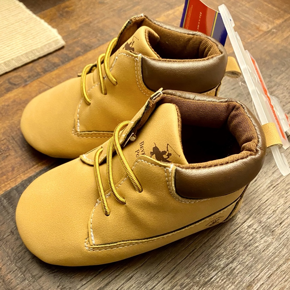 Baby boy booties 9-12 months